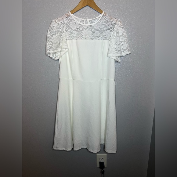 NWT Holipick White Lace Dress Women’s Size L - Picture 8 of 11